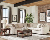 Coaster Aria L-shaped Sectional with Nailhead Oatmeal Model 508610